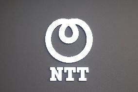 NTT signboard and logo